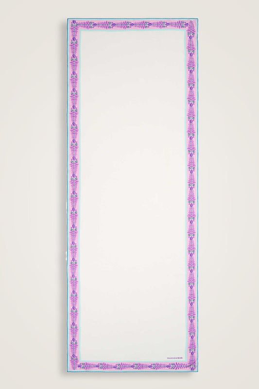 Lalenoor Pembe Krep İpek Şal 70x200