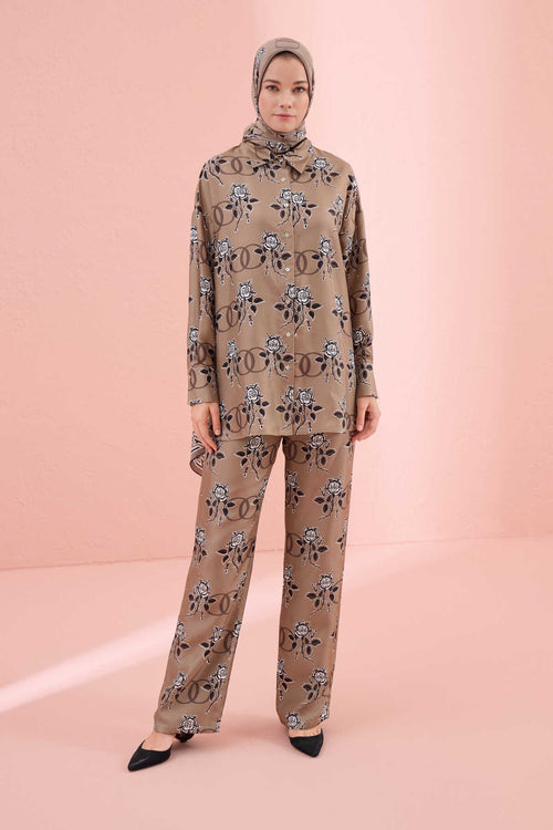 Aşk Vizon İpek Pijama Pantolon