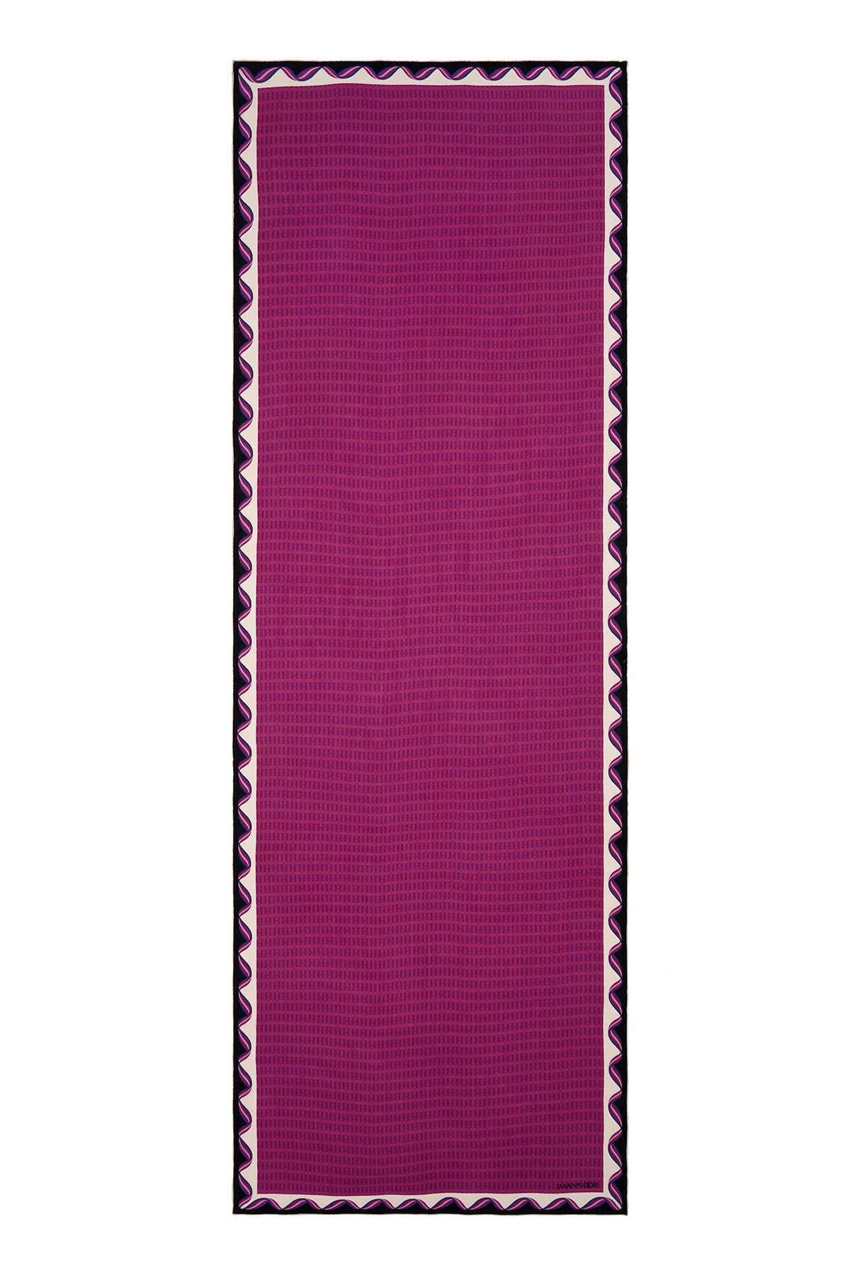 Aşkın Kanatları Fuşya Krep İpek Şal 70x200