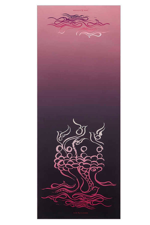 Balık ve Kuş Mürdüm İpek Şal 80x200