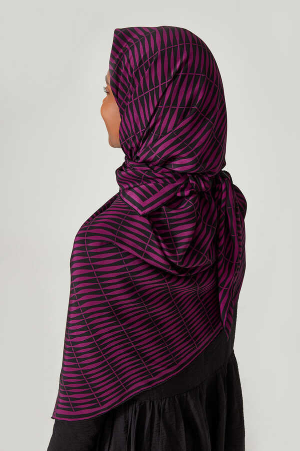 Bambu Fuşya İpek Eşarp 140x140