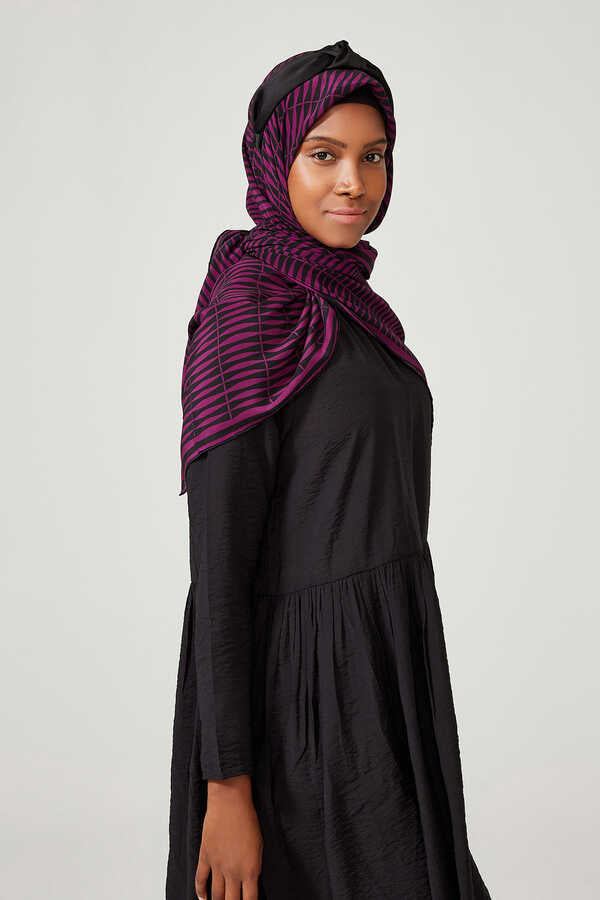 Bambu Fuşya İpek Eşarp 140x140