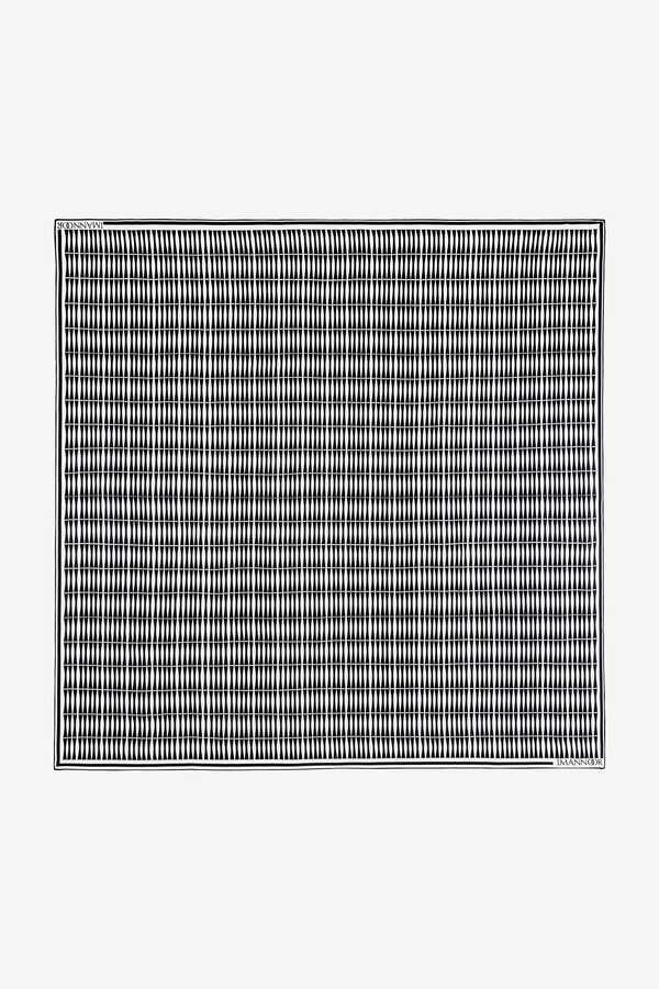 Bambu Siyah İpek Eşarp 140x140