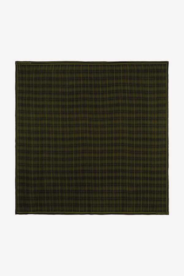 Bambu Yeşil İpek Eşarp 140x140