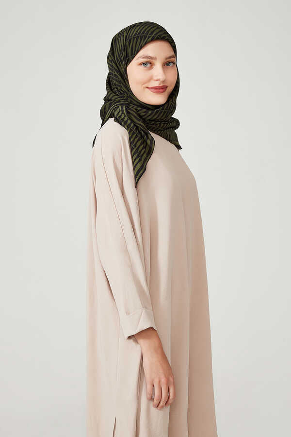 Bambu Yeşil İpek Eşarp 140x140