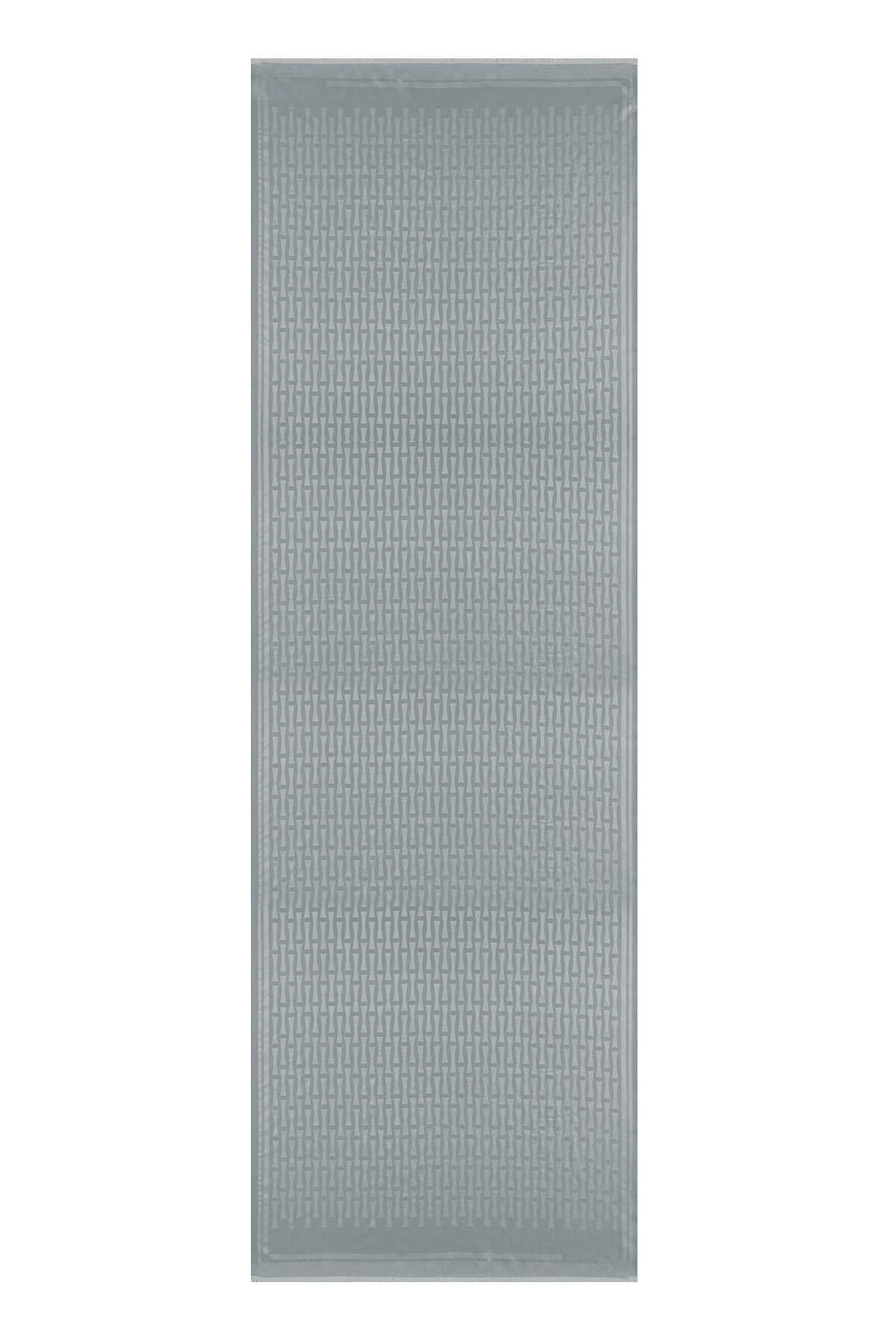 Iman I Antrasit İpek Şal 70x200