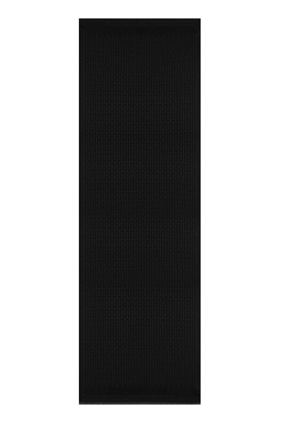 Iman I Siyah İpek Şal 70x200