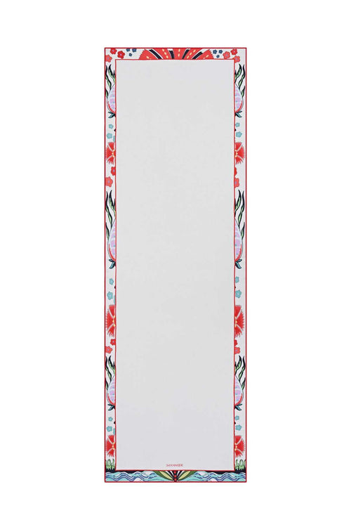 Çiçek Bordür Krem Modal Şal 70x210