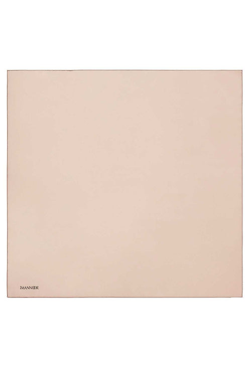 Çift Taraflı Natural Tivil İpek Eşarp 90x90