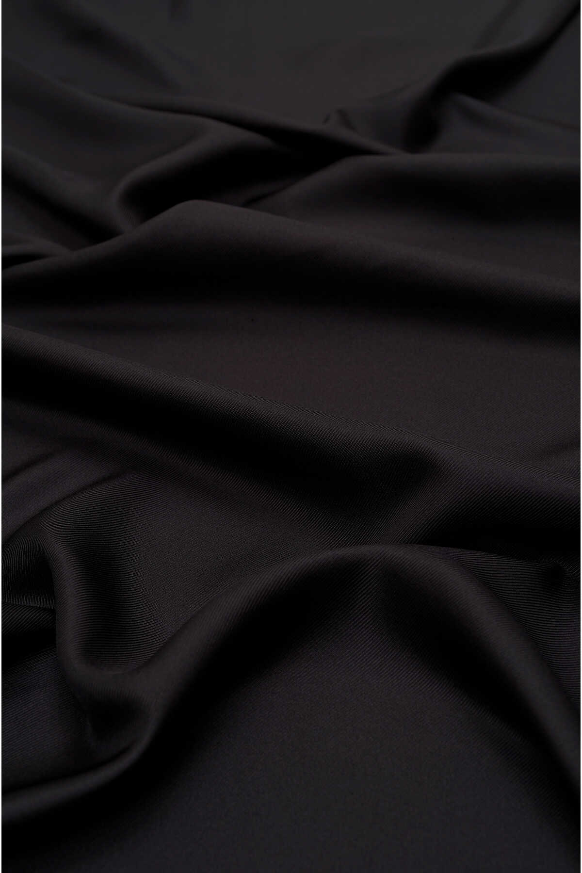 Çift Taraflı Siyah Mulberry İpek Şal 70x210