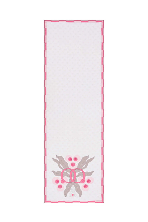 Çintemani Pembe Modal Şal 70x210
