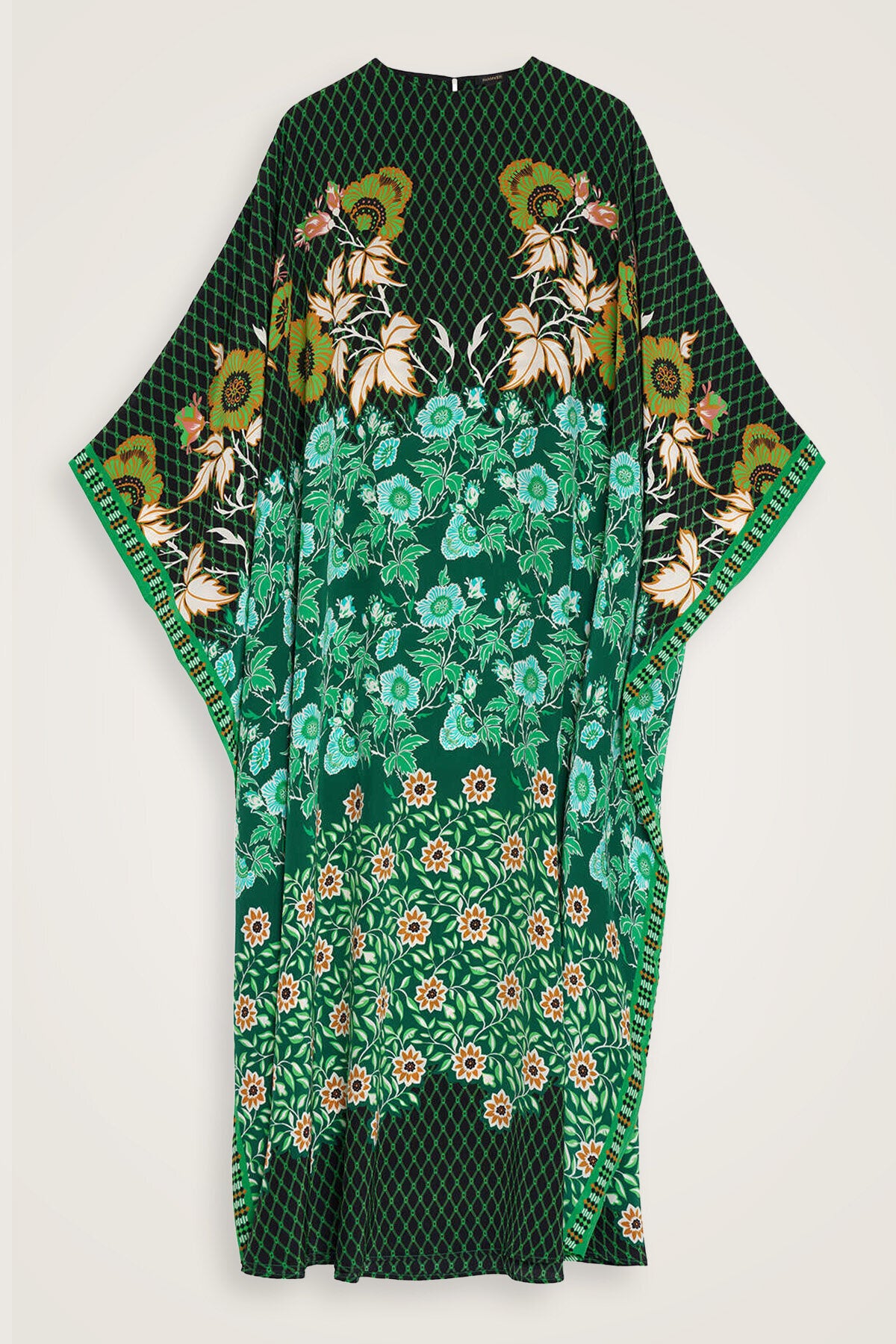 Çit Yeşil İpek Kaftan