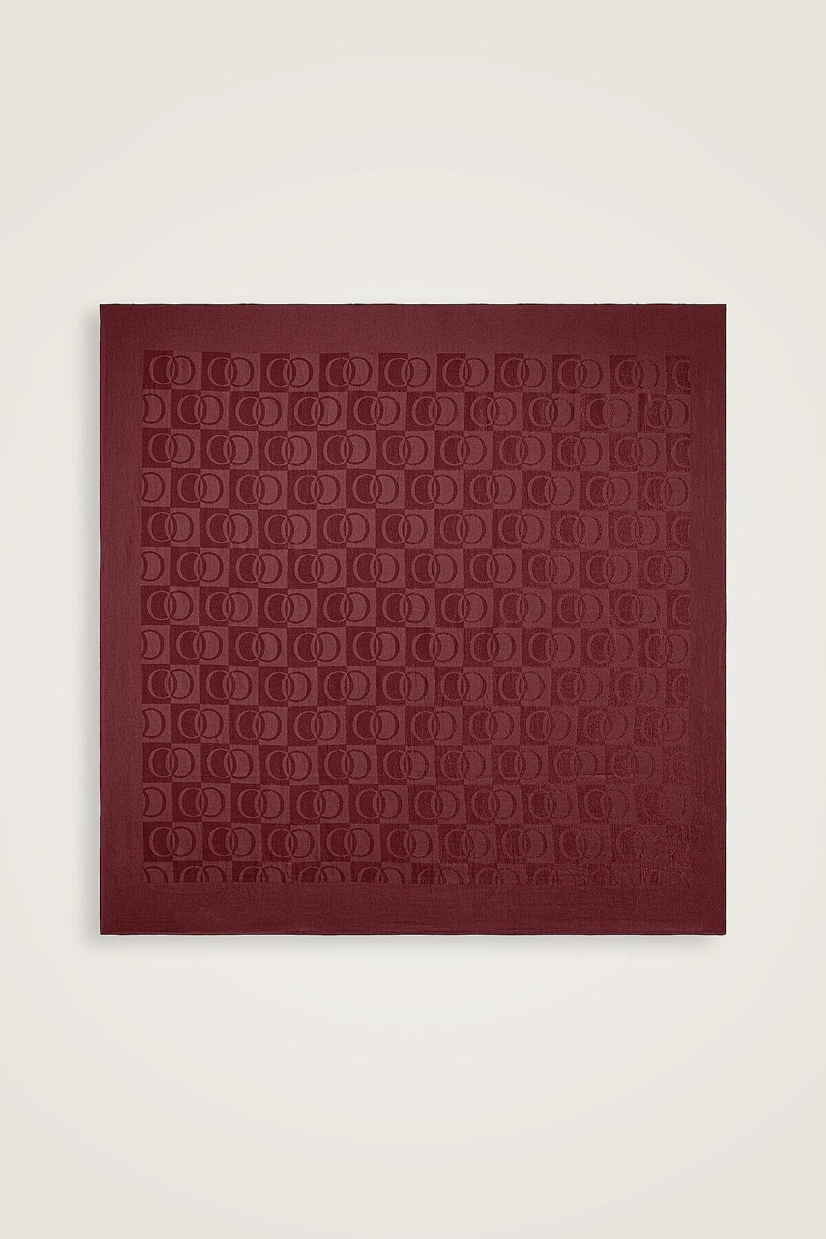 Dama Desen Bordo Naia Eşarp 95x95