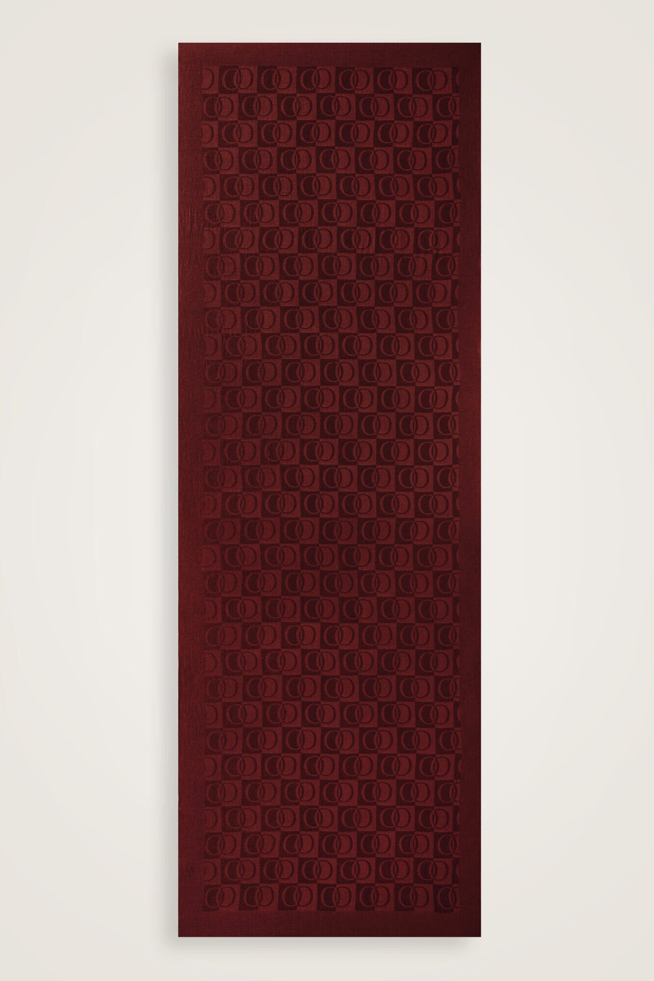 Dama Desen Bordo Naia Pamuk Şal 70x200