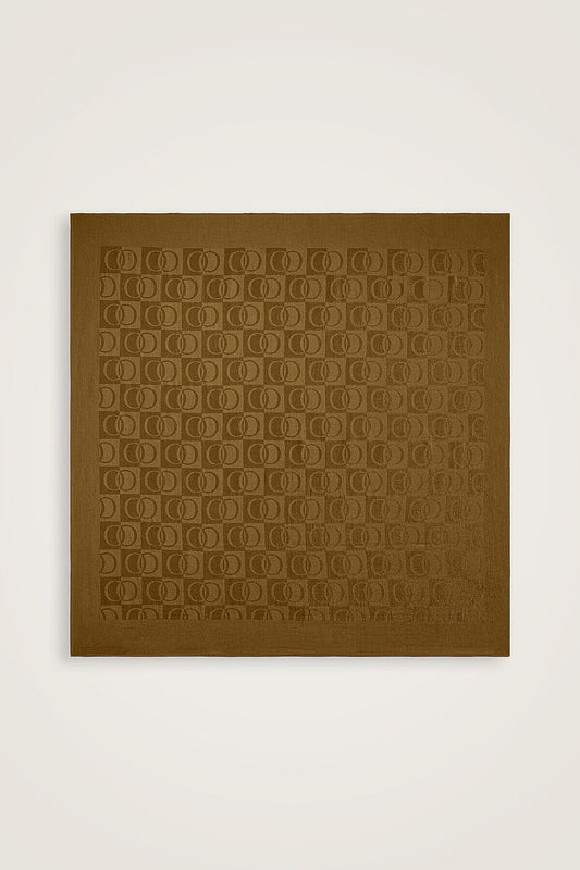 Dama Desen Haki Naia Eşarp 95x95
