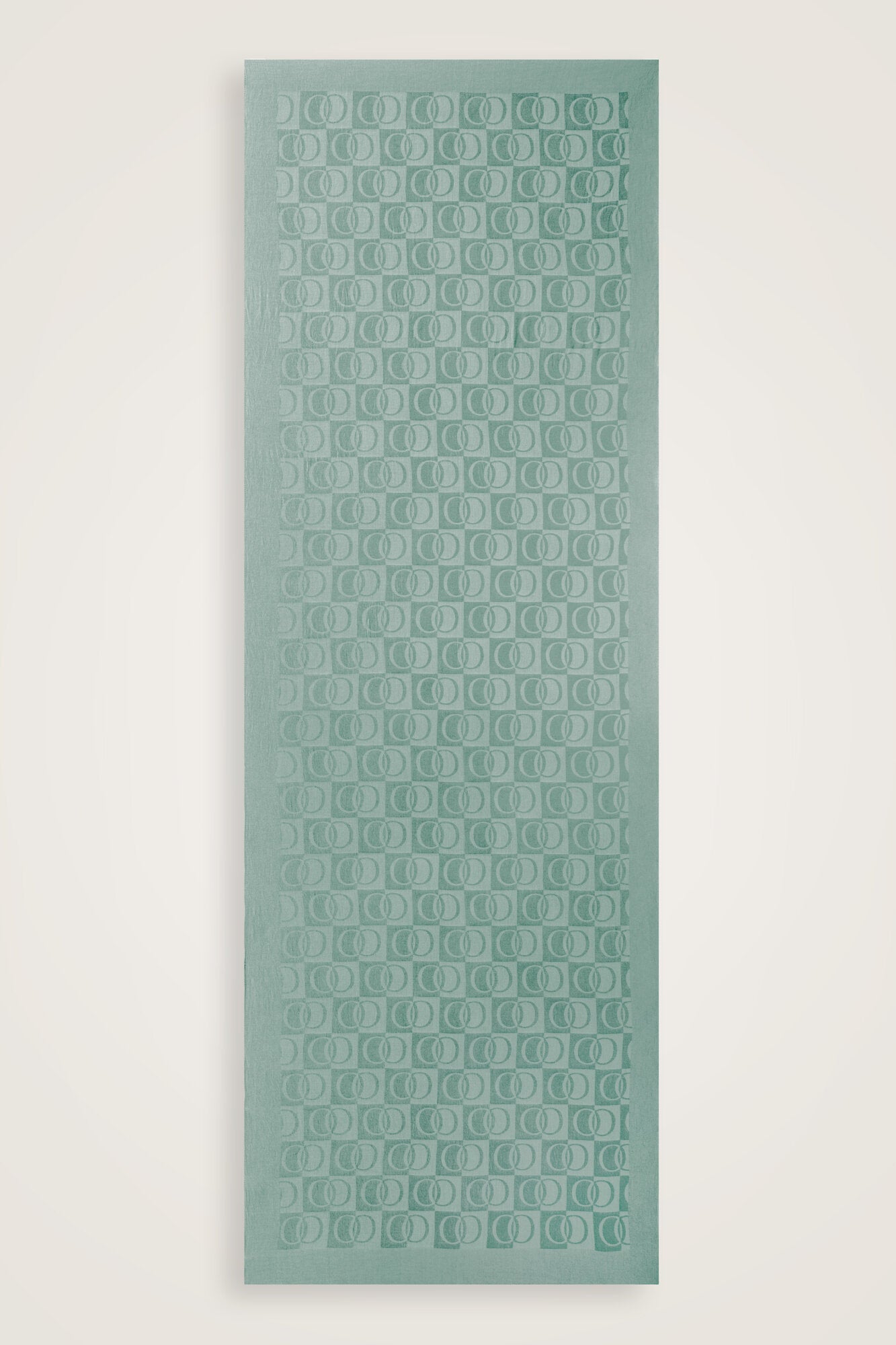 Dama Desen Nil Yeşili Naia Pamuk Şal 70x200