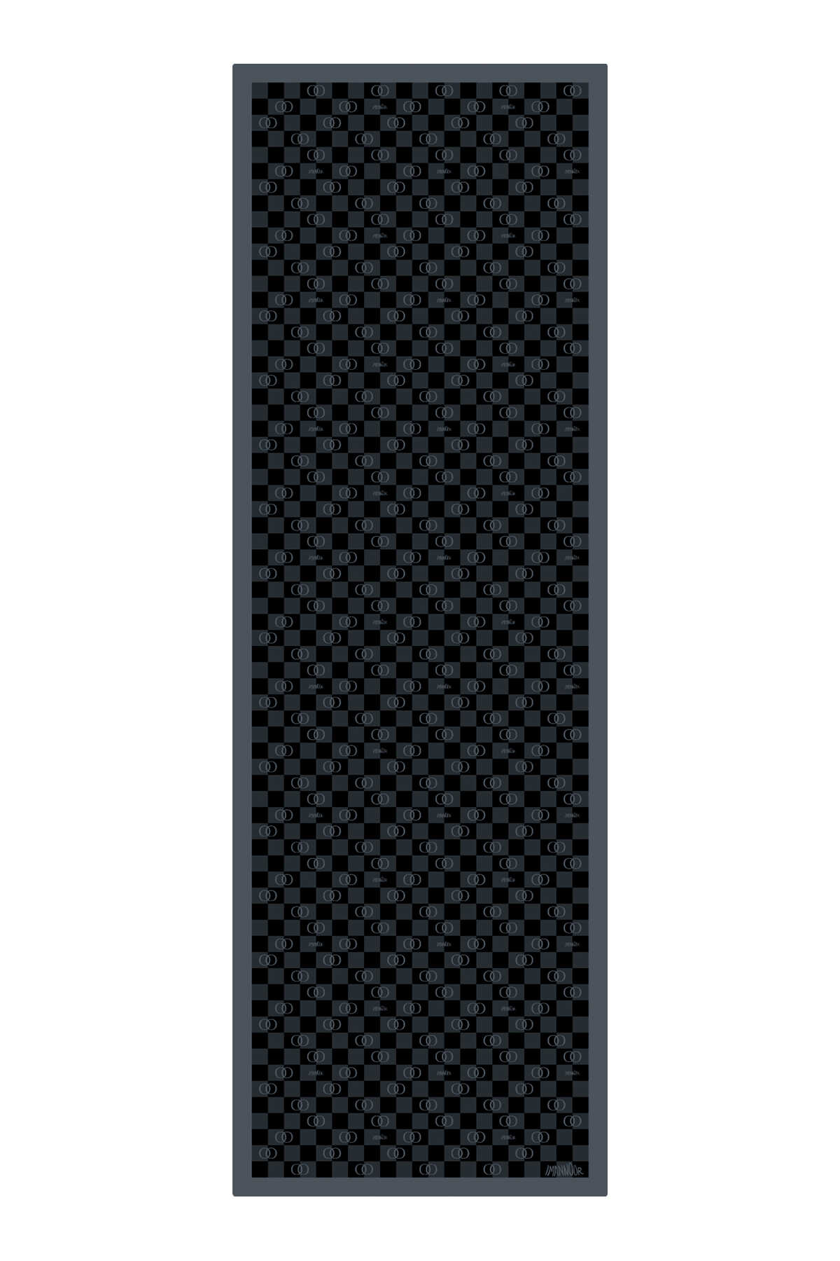 Dama Logo Siyah Floş Viskon Şal 70x210