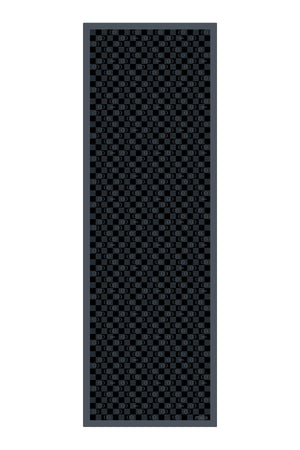Dama Logo Siyah Floş Viskon Şal 70x210