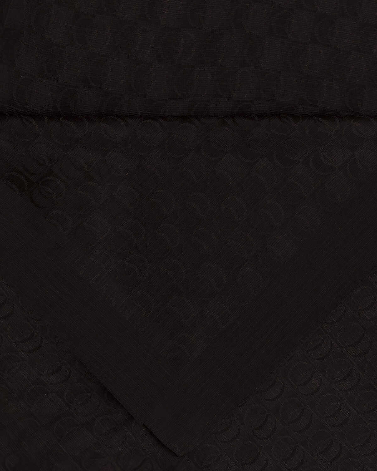 Dama Logo Siyah Shiny Jakar Şal 70x190