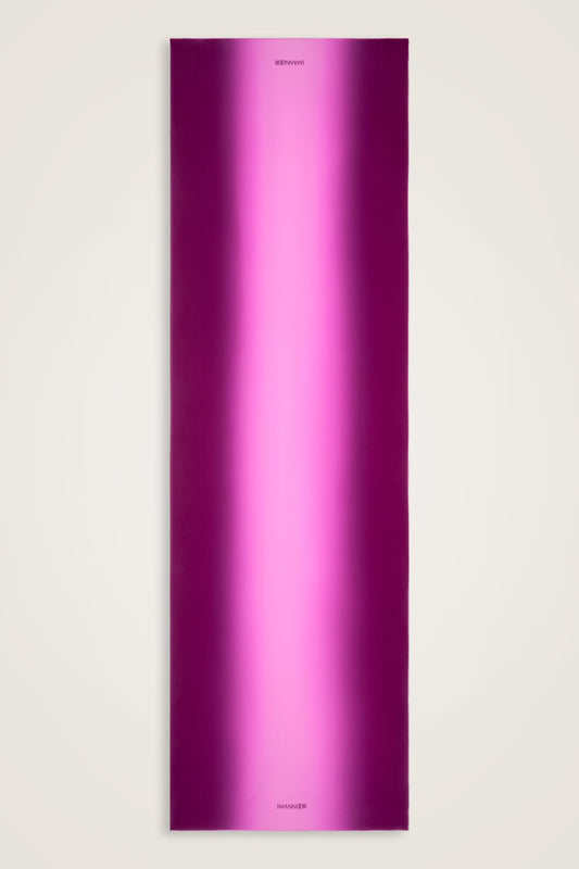 Degrade Fuşya-Pembe Krep İpek Şal 70x210