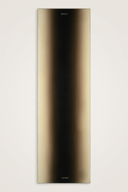 Degrade Siyah-Bej Krep İpek Şal 70x210