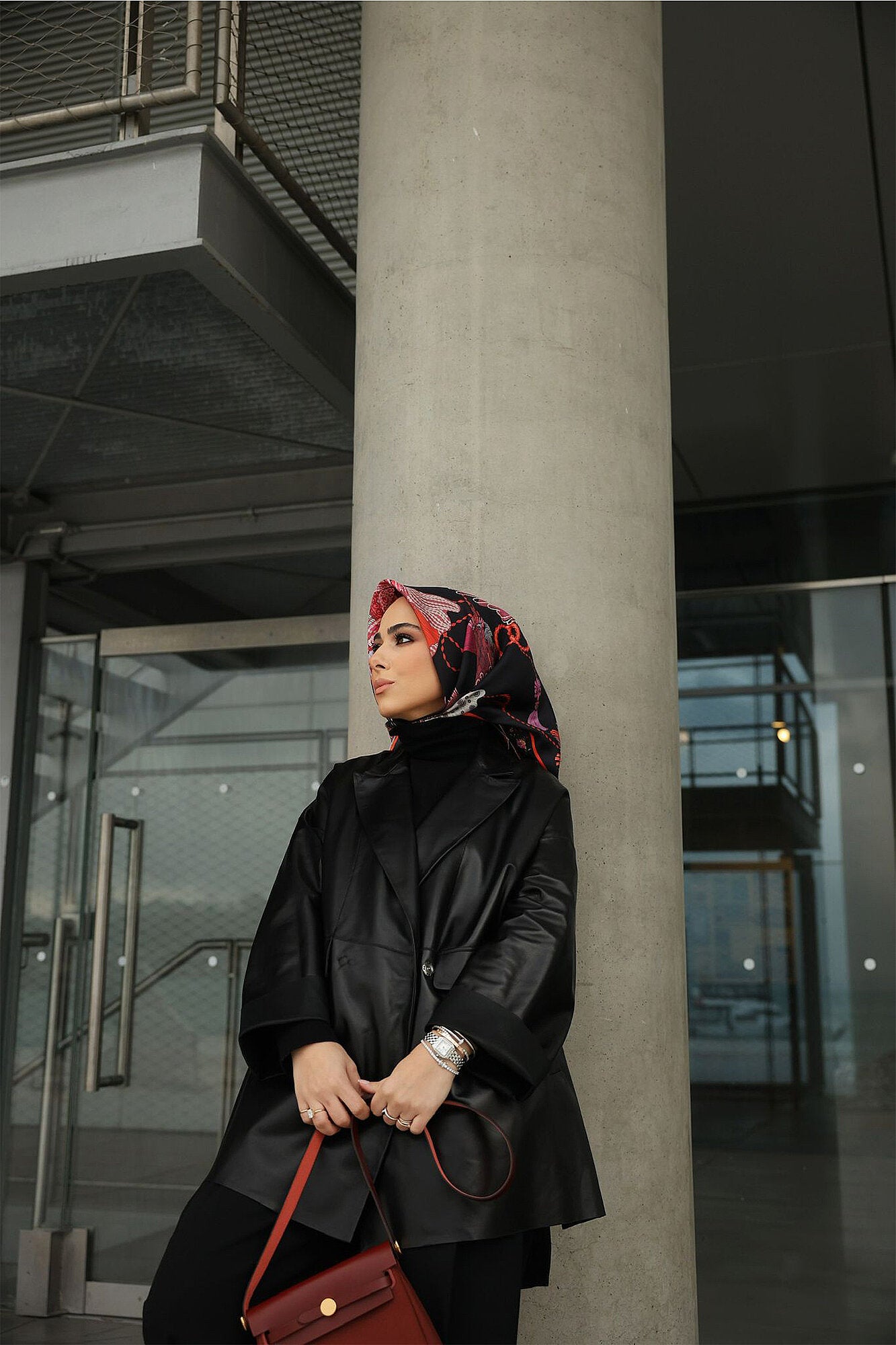 Deri Siyah Blazer Ceket