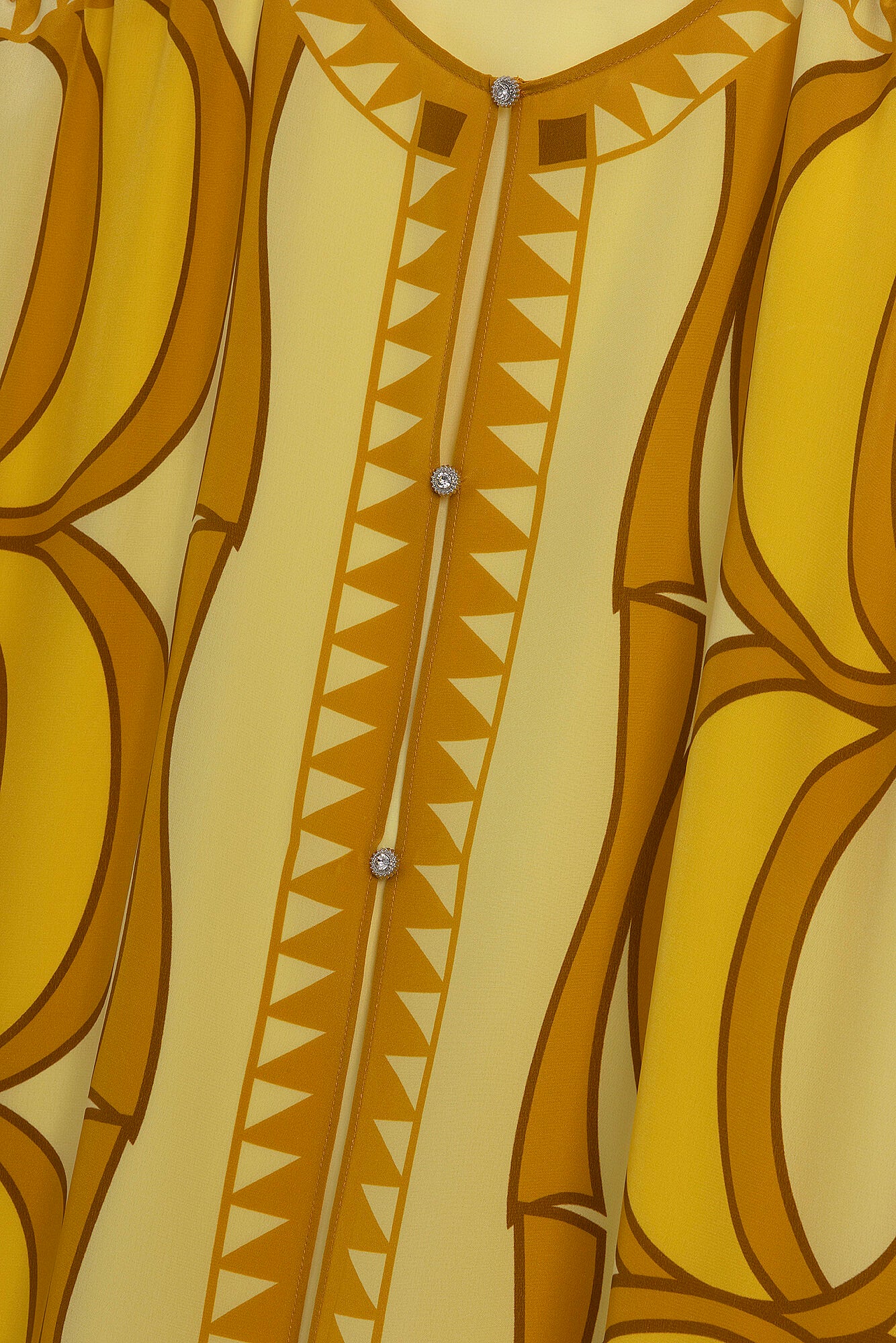 Dev Bambunoor Safran Krep İpek Abaya