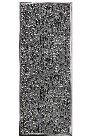 Doğunun Leoparı Siyah İpek Şal 80x200
