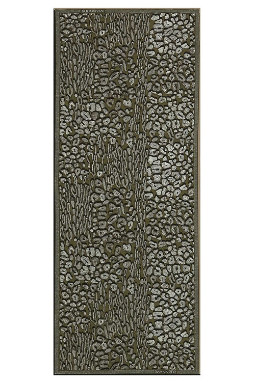 Doğunun Leoparı Yeşil İpek Şal 80x200