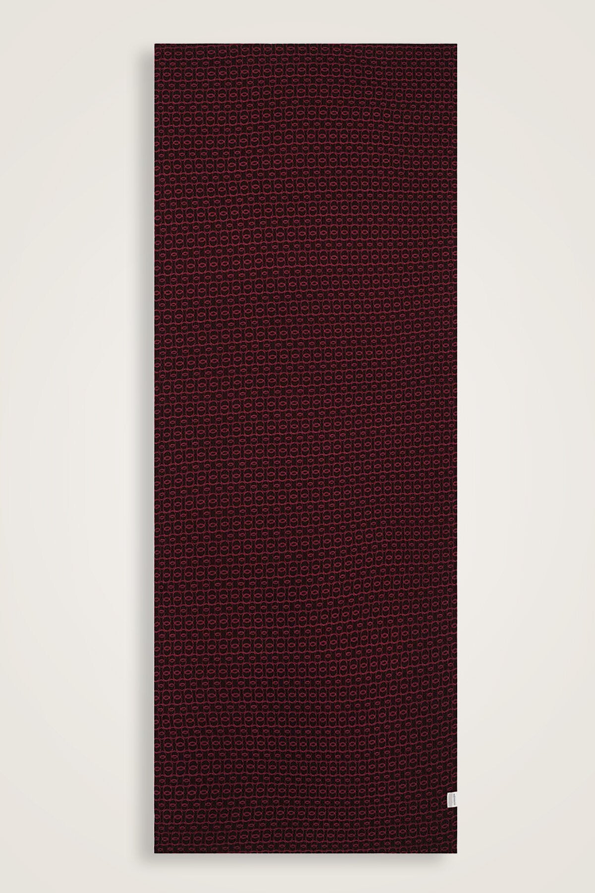 Dokuma Noor Bordo Supreme Şal 70x175