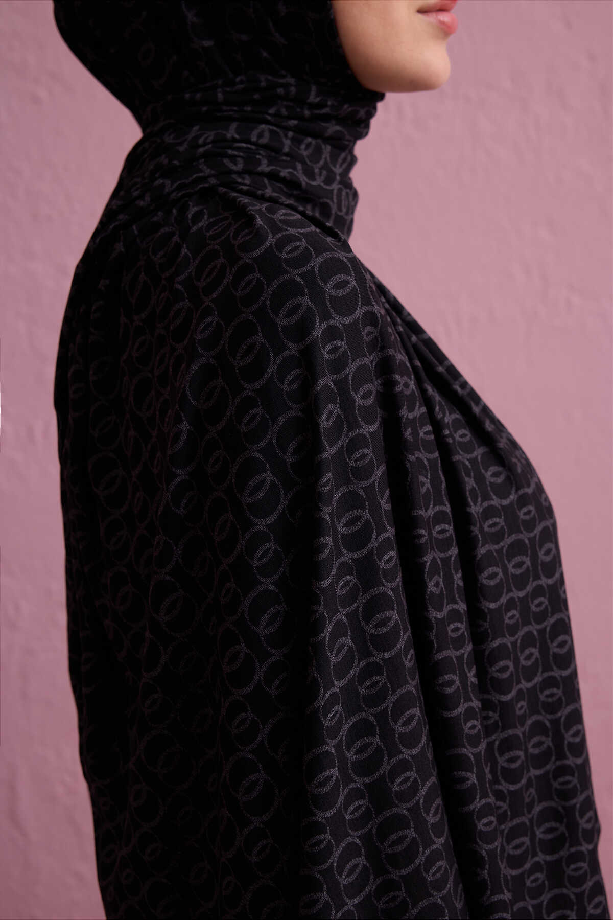 Dokuma Noor Siyah Supreme Şal 70x175