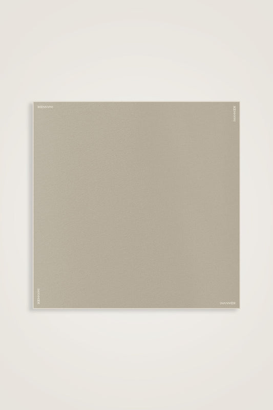 Düz Renk Vizon Krep İpek Eşarp 110x110