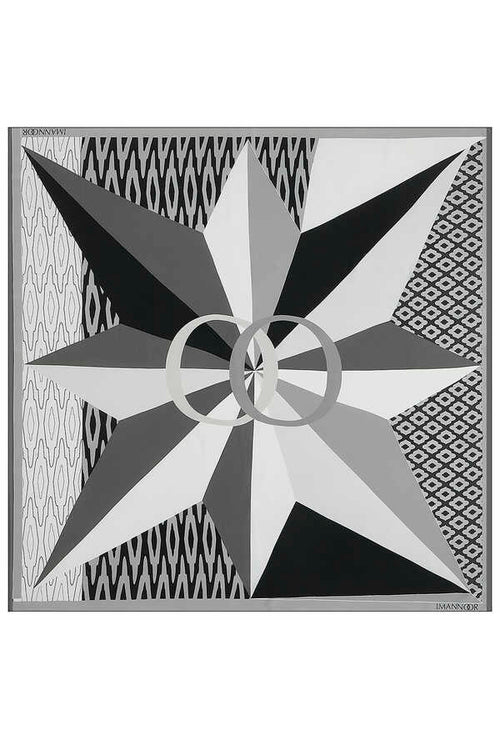 Esen Siyah İpek Eşarp 140x140
