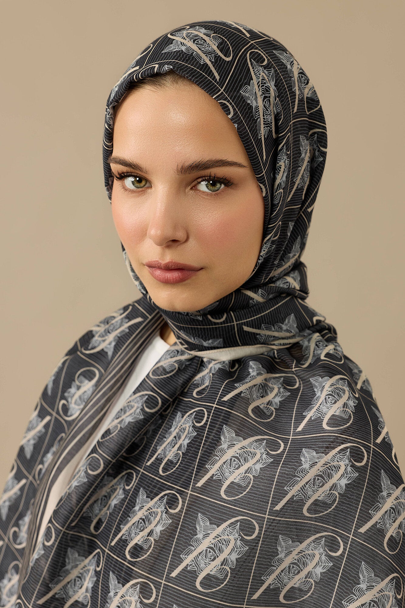 Esma Koleksiyonu [Y] Gece Pamuk İpek Şal 70x200