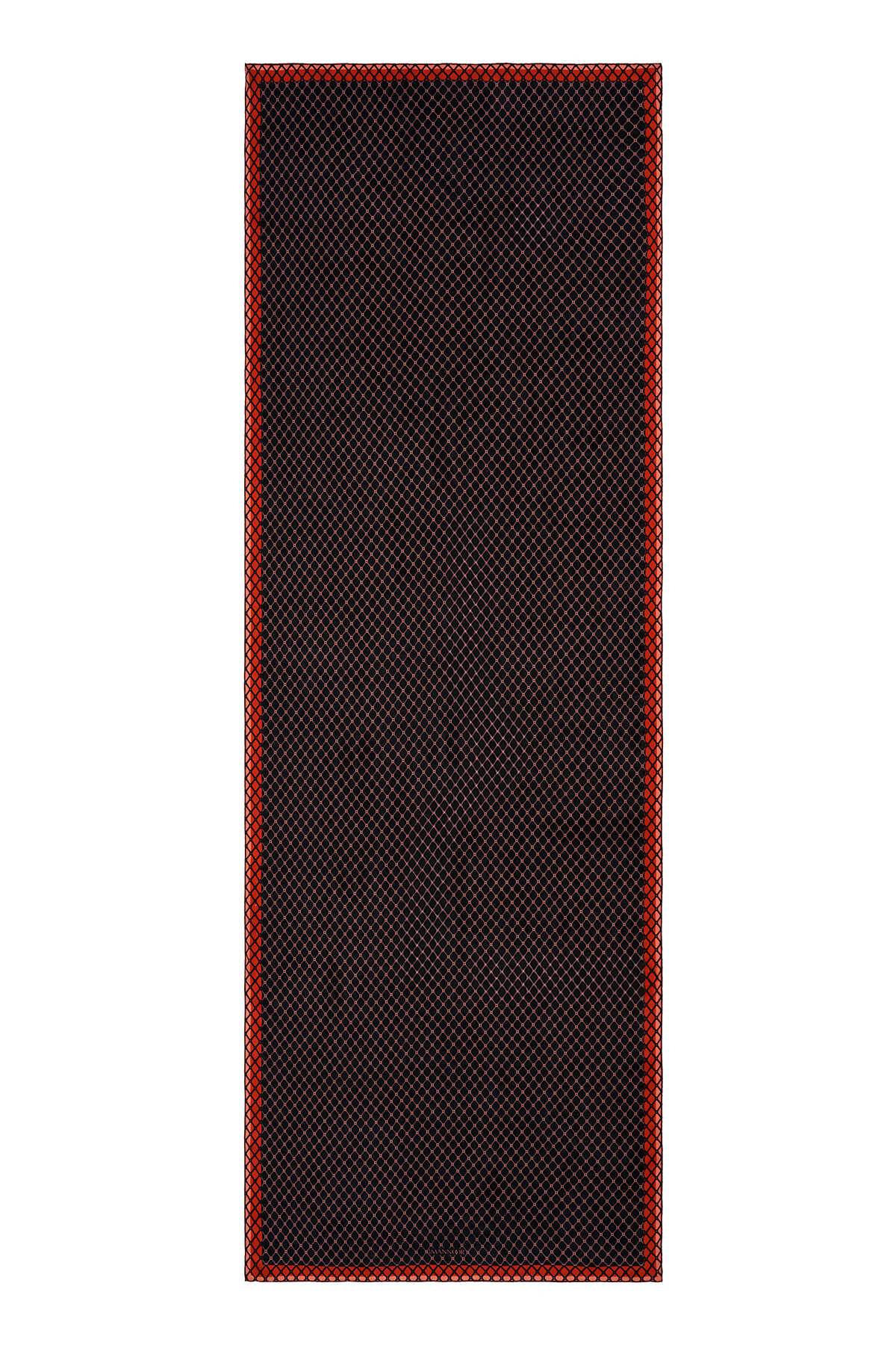 Gece Çiçeği Bordo Krep İpek Elbise Şal 70x200