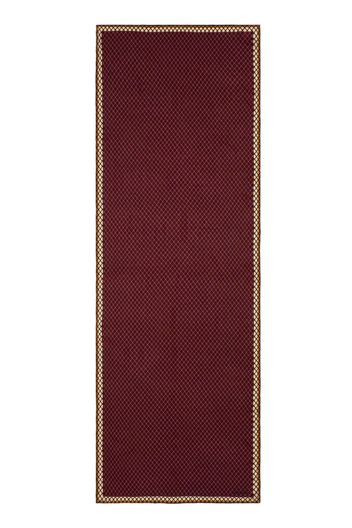 Gece Çiçeği Kırmızı Krep İpek Şal 70x200