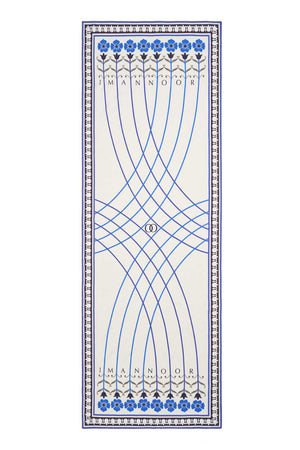 Geçit Beyaz Pamuk İpek Şal 70x200