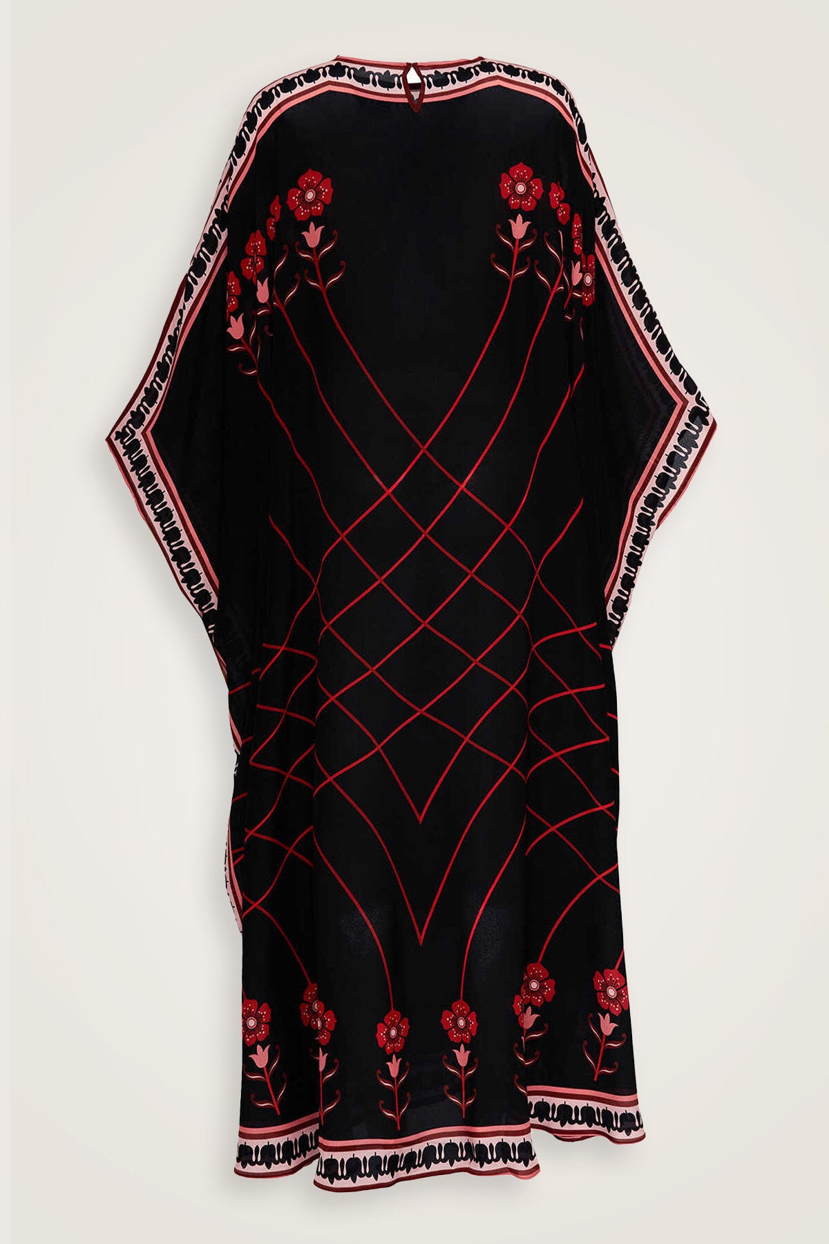 Geçit Kırmızı İpek Kaftan