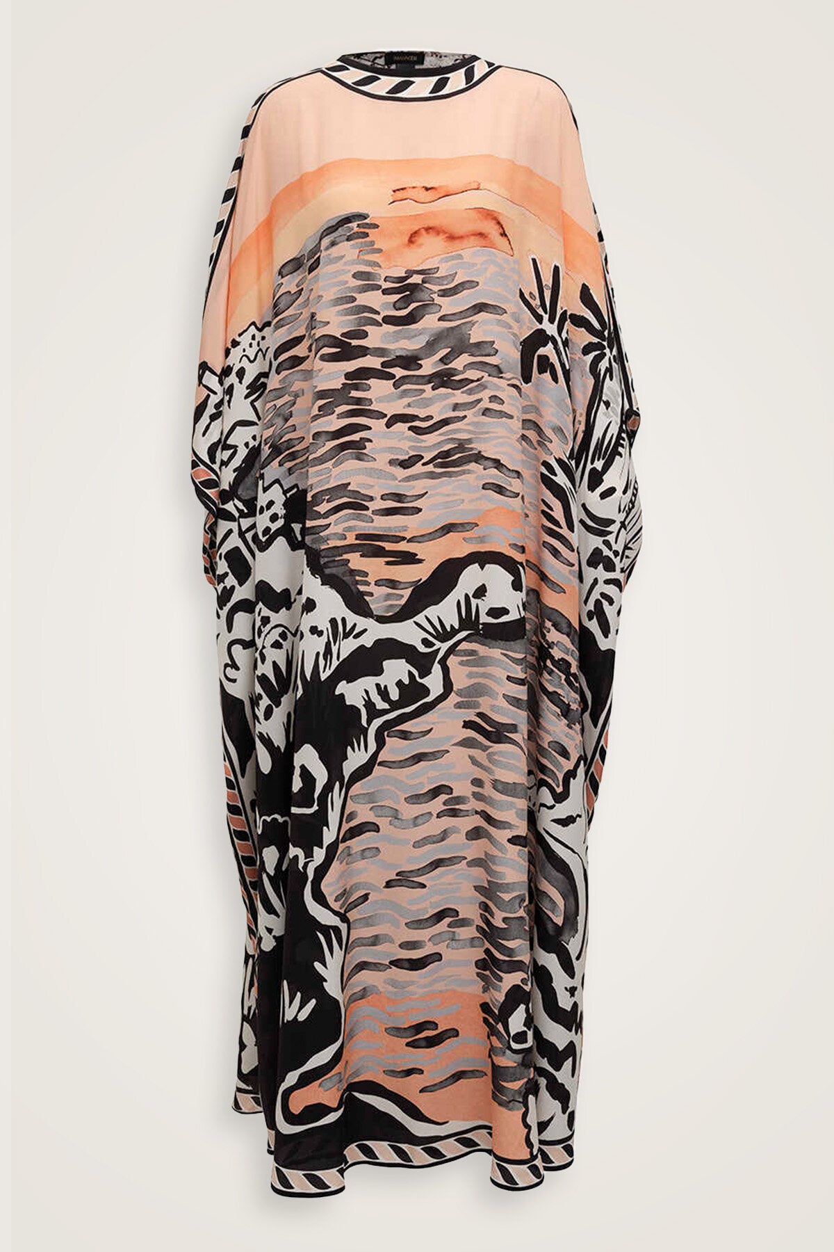 Göl Kenarı Somon İpek Kaftan