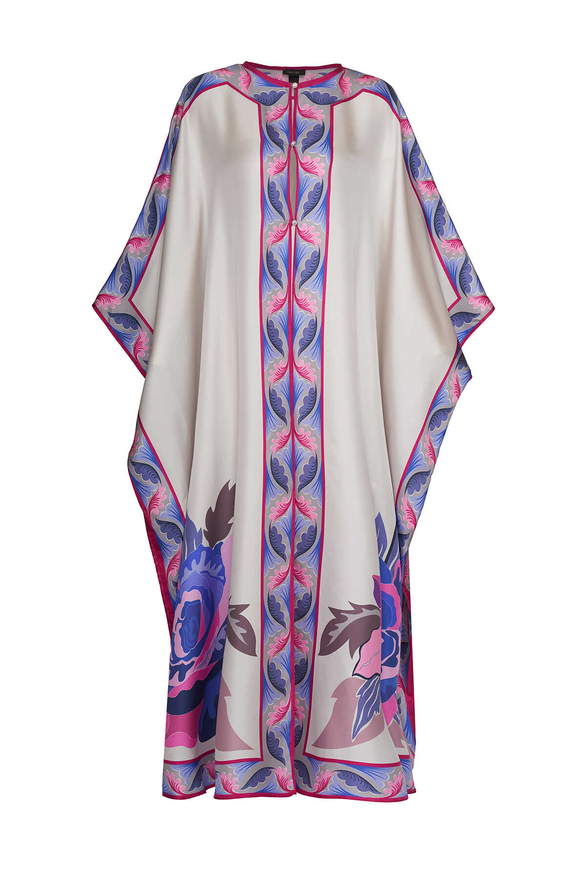 Gülün İsmi Leyla Fuşya İpek Abaya