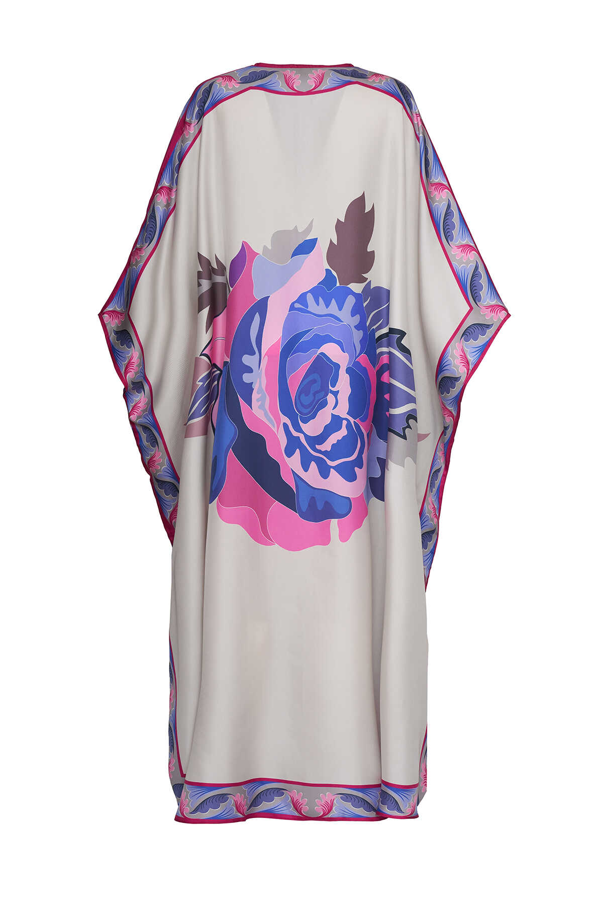 Gülün İsmi Leyla Fuşya İpek Abaya
