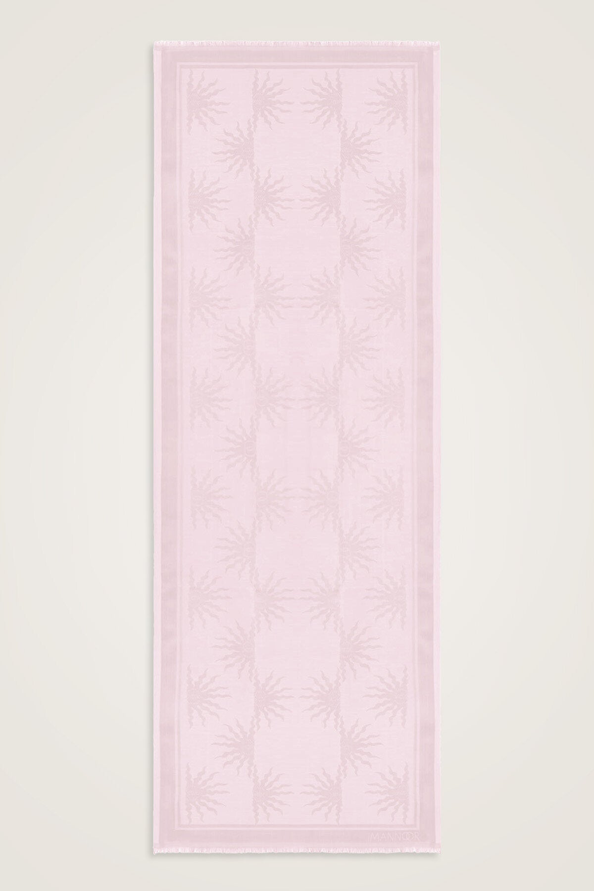 Güneş Doğarken Açık Pembe Pamuk İpek Şal 80x200