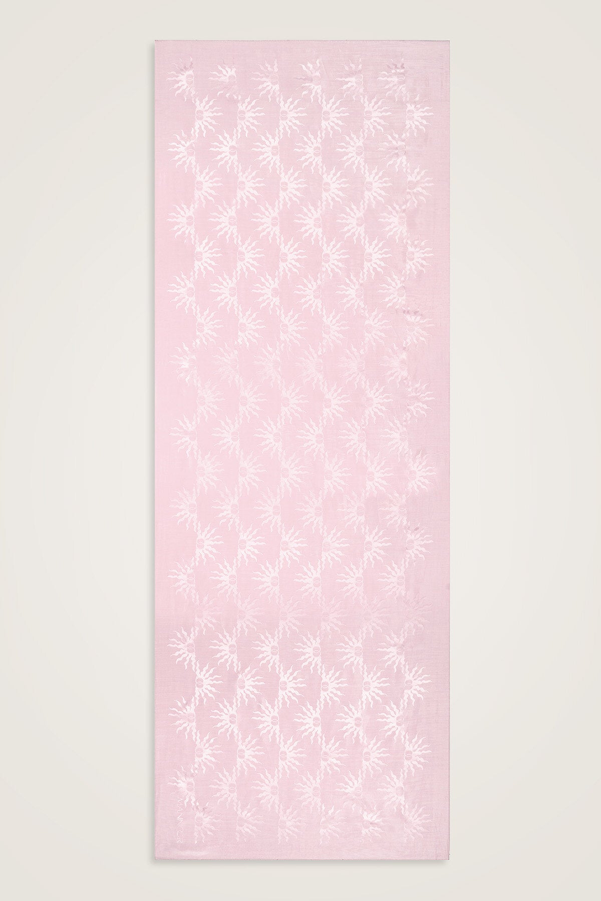 Güneş Doğarken Açık Pembe Shiny Jakar Şal 70x200