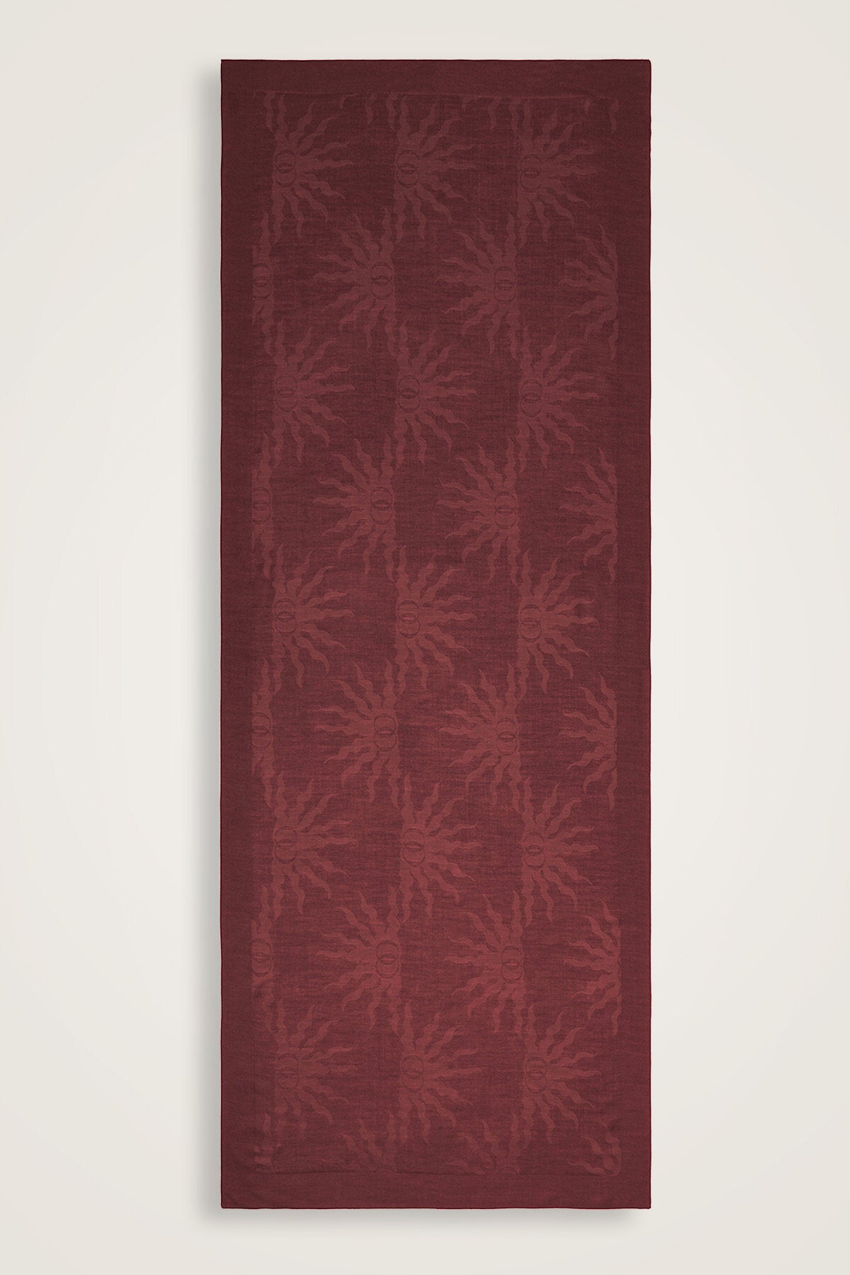 Güneş Doğarken Bordo Ferah Tencel Şal 70x200