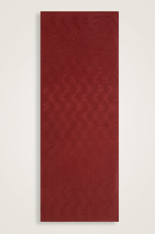 Güneş Doğarken Bordo Shiny Jakar Şal 70x200