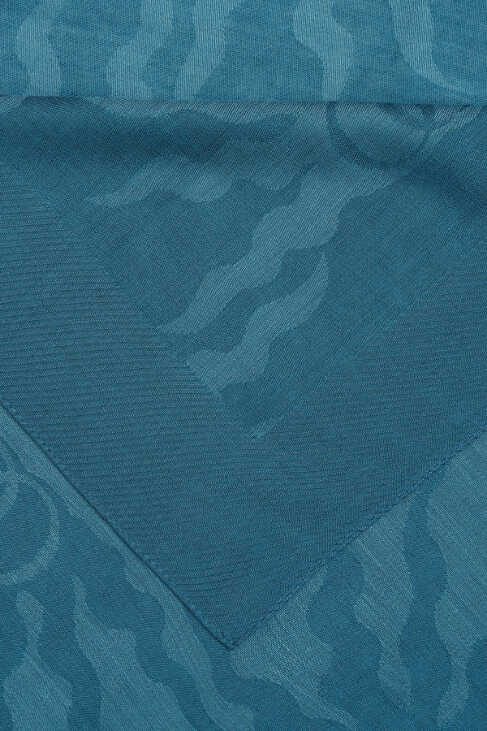 Güneş Doğarken Petrol Ferah Tencel Şal 70x200
