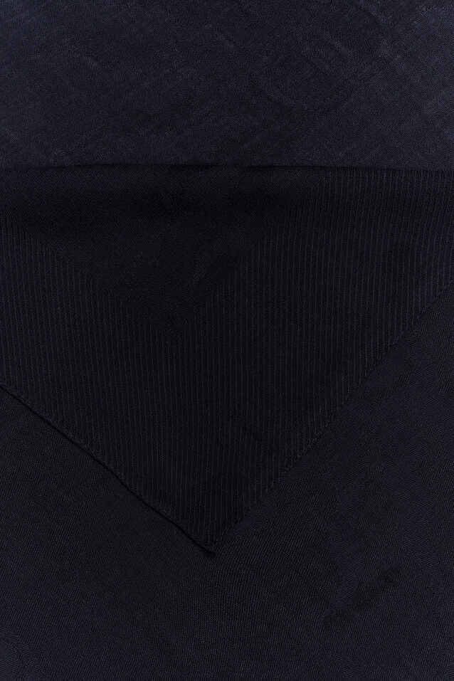Güneş Doğarken Siyah Ferah Tencel Şal 70x200