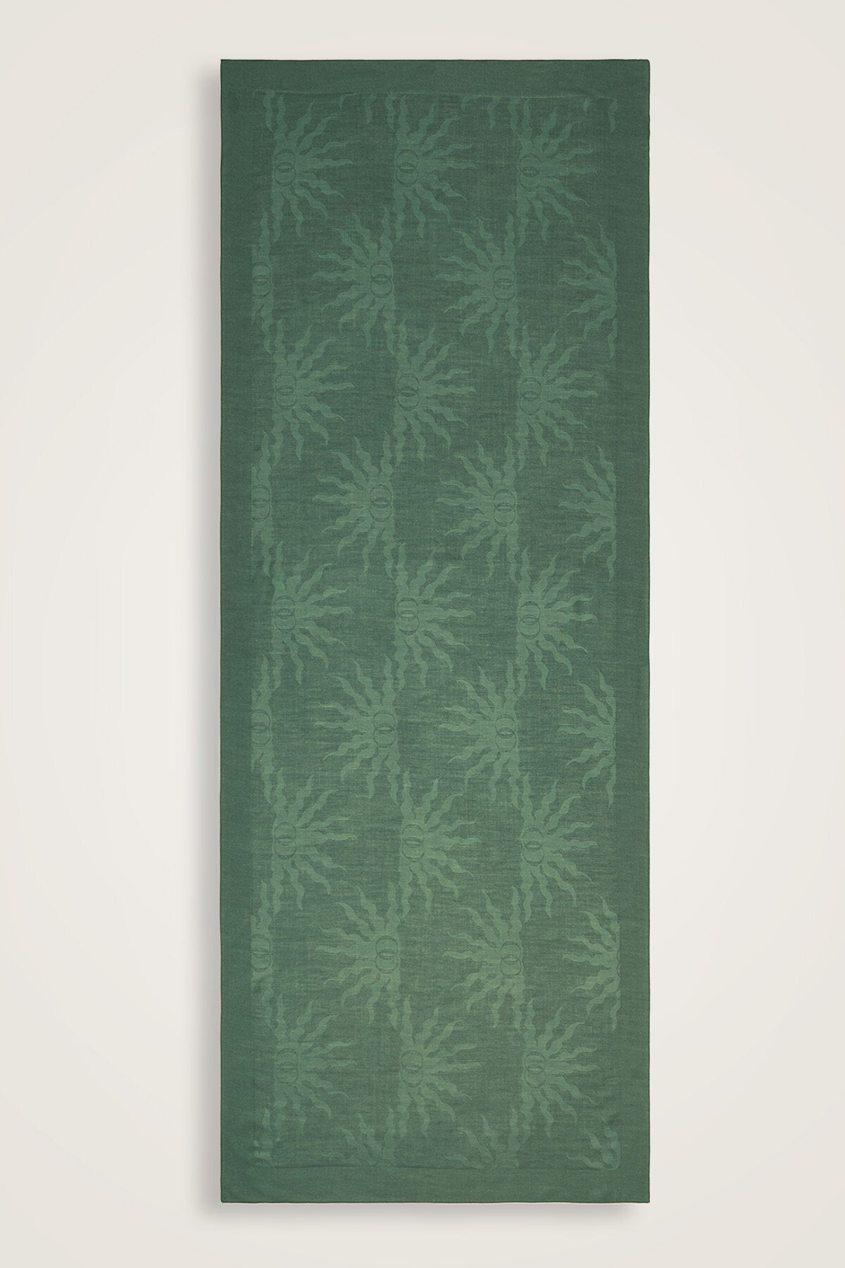 Güneş Doğarken Yeşil Ferah Tencel Şal 70x200
