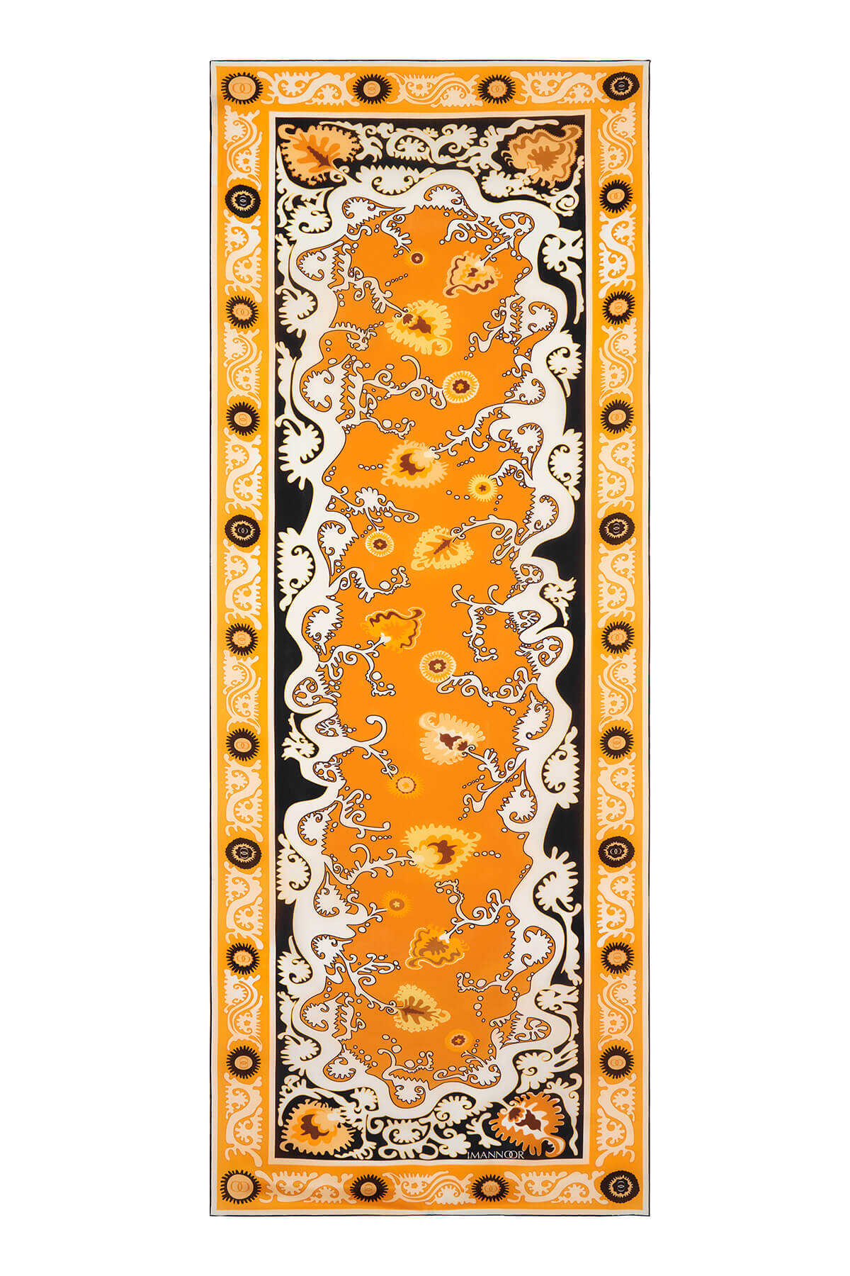 Hayat Sarı Yün Şal 70x210