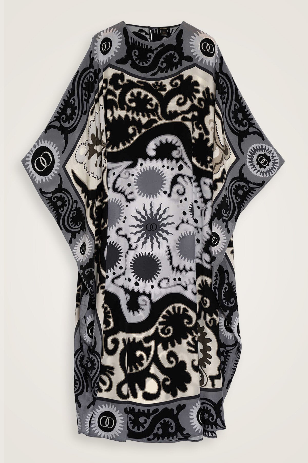 Hayat Siyah İpek Kaftan